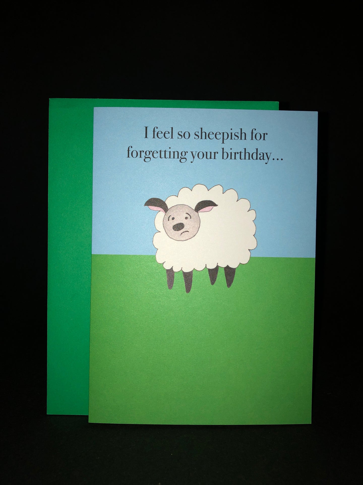 I feel so sheepish for forgetting your birthday...